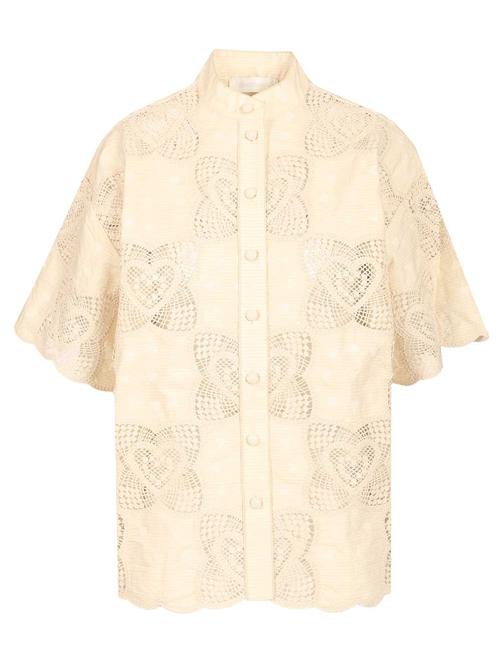 Zimmermann Wanderlust Shirt Shirts - Beige | aad555433c3bf8ff96a4aa49859d7aabaf73fc56