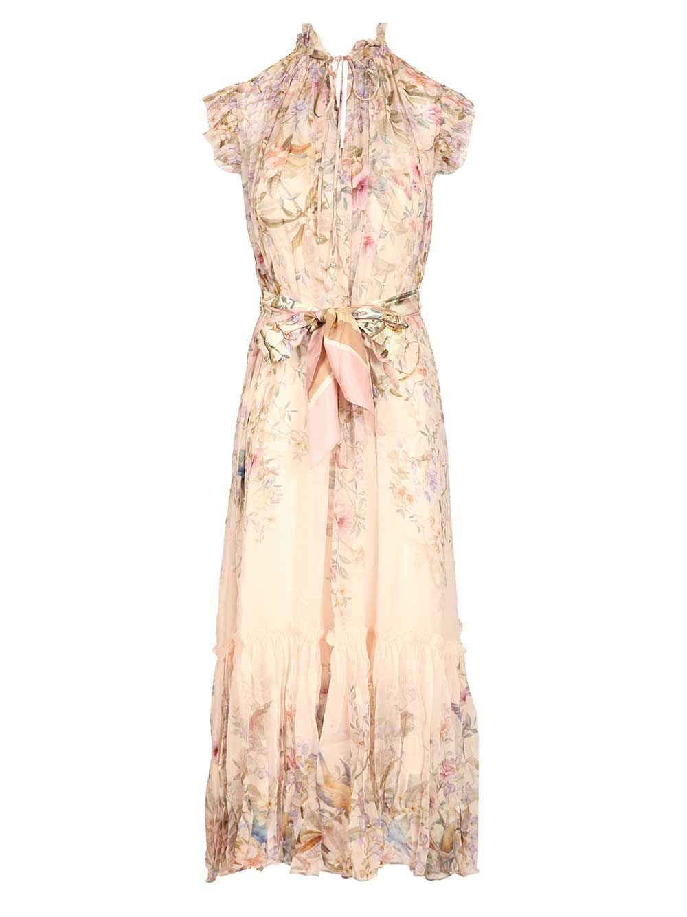 Zimmermann Rebellion Flowing Dress Dresses - Beige | ce681625da4f0dc0f40619cd57ac8df26e7d3243