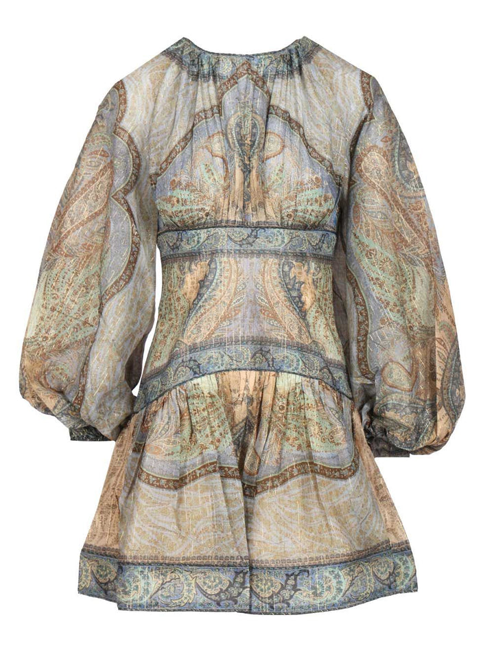 Zimmermann Wanderlust Mini Dress Dresses - Grey | 348fbe824c4c253c97b233c9cd1f3f9f1abff018