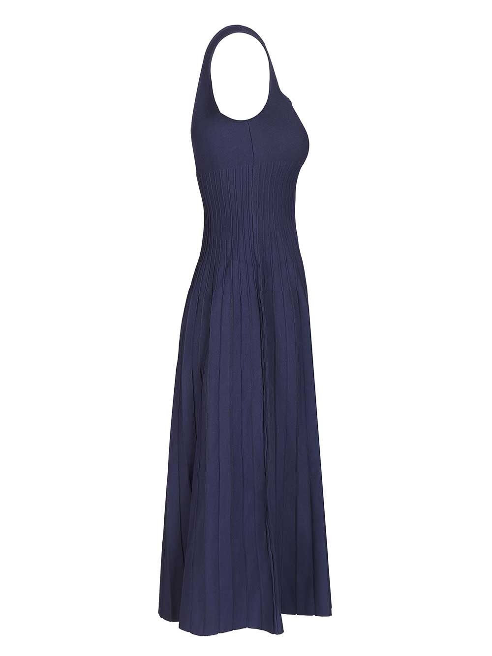 Staud Ellison Midi Dress Dresses - Blue | 07ed92391f9fbfedd4de6c652f45e6f715f65b36