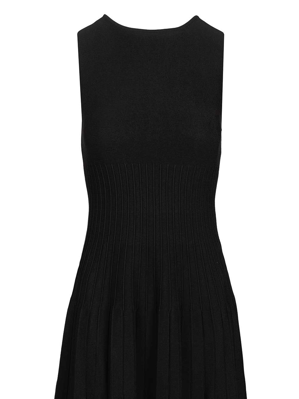 Staud Elyse Dress Knitted Midi Dress Dresses - Black | cc29867c1786a33d3fecc579a3d93e9bc3a284fe