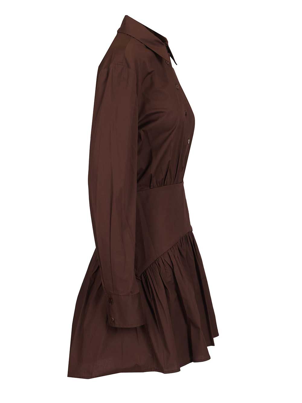 Staud Rocco Mini Dress Dresses - Brown | dbd9c4b53324e85a6b52ecff7f0143a39f8f0b10