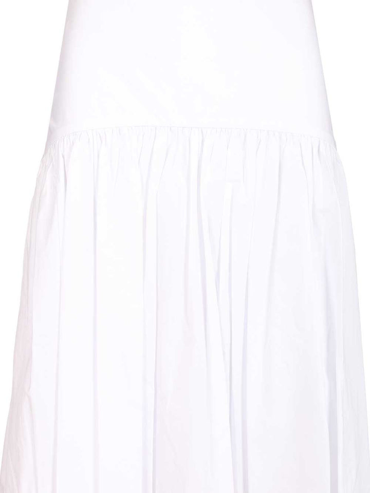 Staud Procida Cotton Popeline Maxi Skirt Skirts - White | 09fa684370f6cffacdb19e5993eff09f1562b5b1