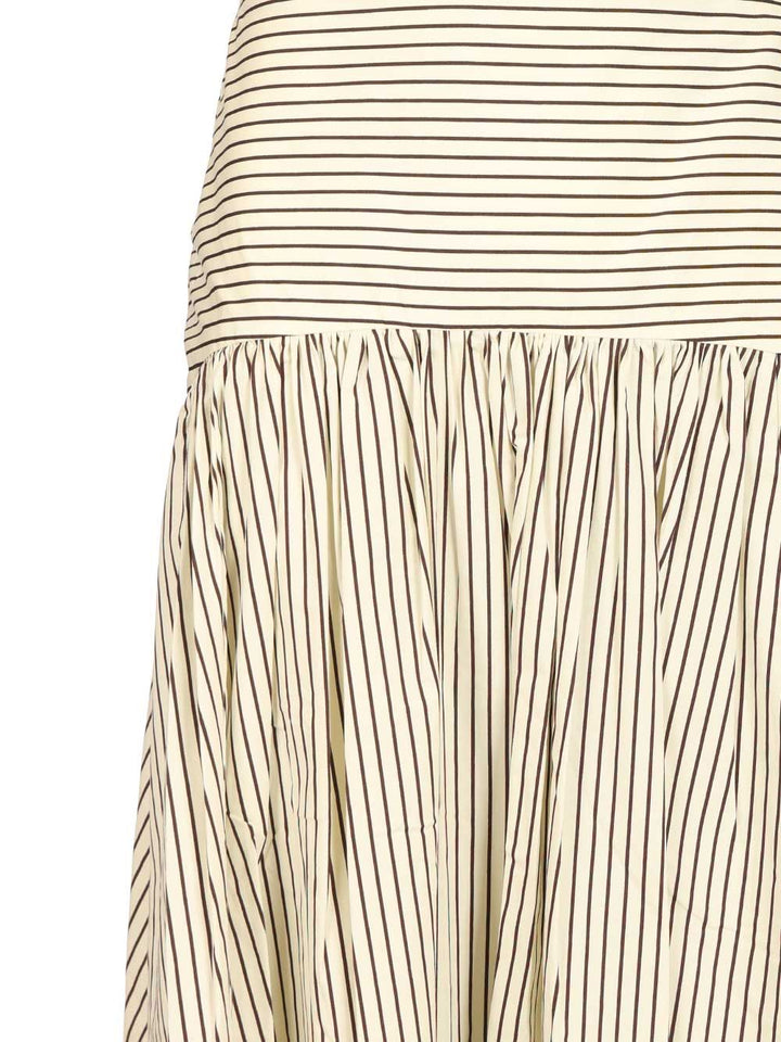Staud Procida Cotton Popeline Micro Stripes Maxi Skirt Skirts - Multicolor | 9f60ae7706ef0fd92ccc424ace50598d2426e969