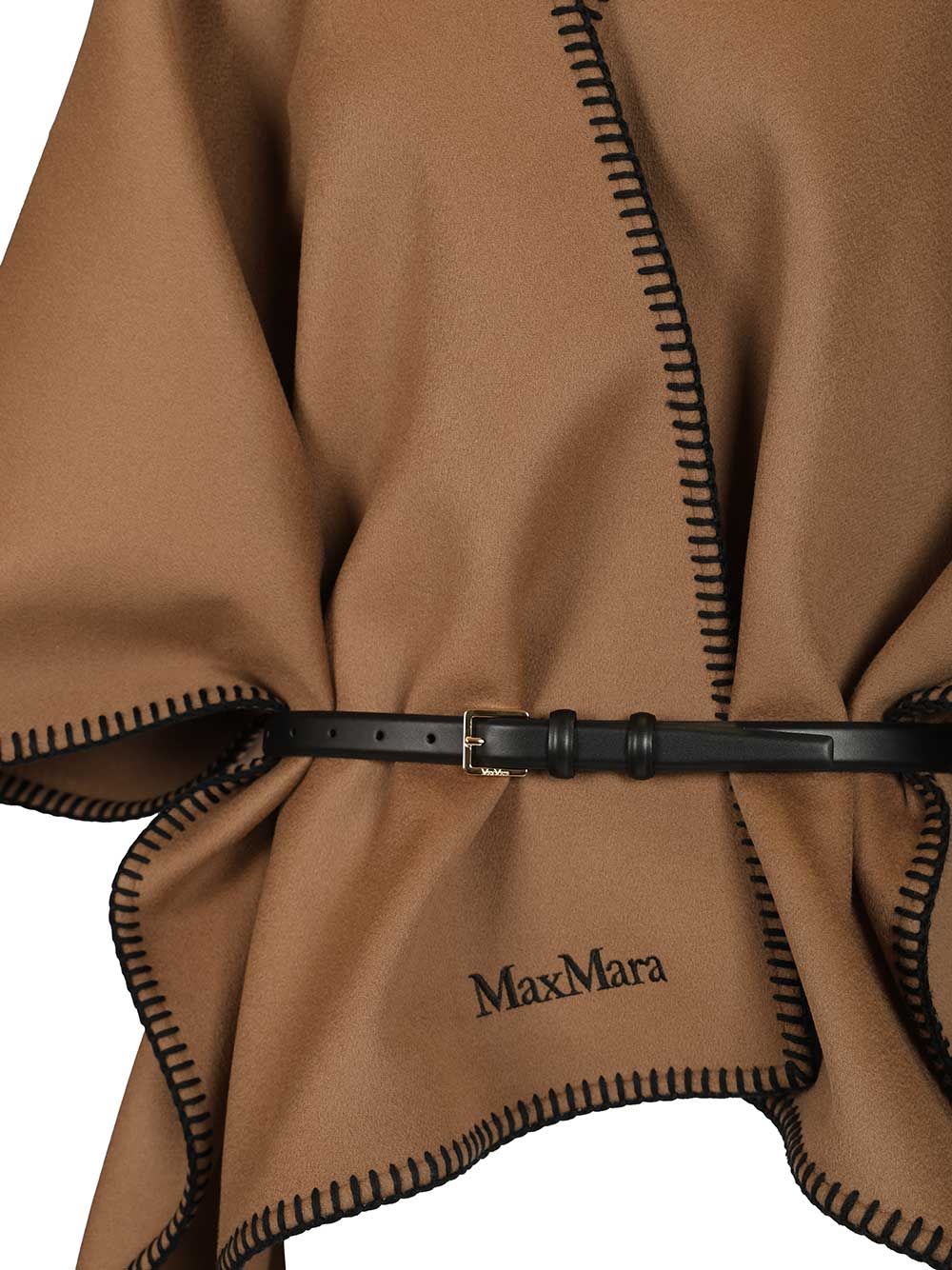 Max Mara Wool And Cashmere Cape Coats - Brown | 212d2114e2299b6a521fad39871c4056dd8c3241