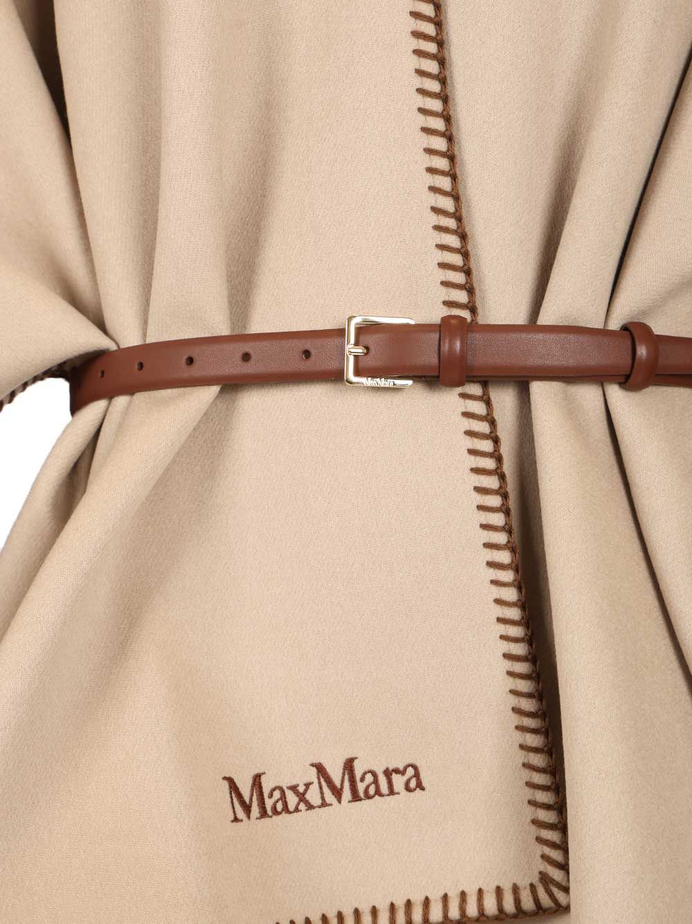 Max Mara Wool And Cashmere Cape Coats - Beige | 80aa02bb5ae8279f6d492626426d653f80088ca0