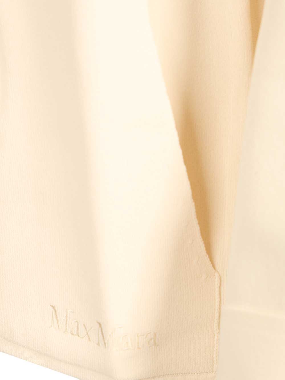 Max Mara Cardigan In Viscose Crepe Sweatshirts - White | 2cfb4054db777778c611d7569d71933a9a34d8f8