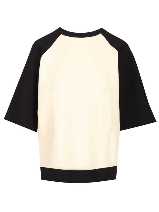 Boxy Sweater In Stretch Viscose Knitwear Multicolor