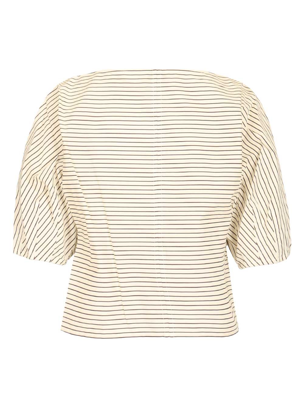 Staud Didi Cotton Poplin Top Tops - Multicolor | 0f7d5bb8db8e2b10a46c58ede9a7978664e82fab