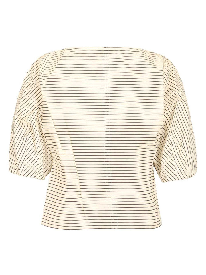 Staud Didi Cotton Poplin Top Tops - Multicolor | 0f7d5bb8db8e2b10a46c58ede9a7978664e82fab