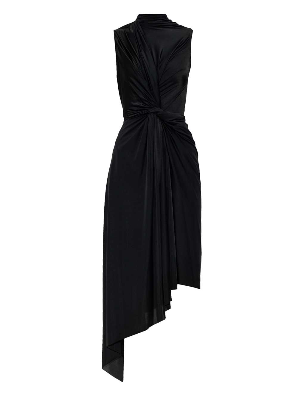 Balenciaga Asymmetrical Dress Dresses - Black | ed9866c761d2da06be56c886df43a0df41968956