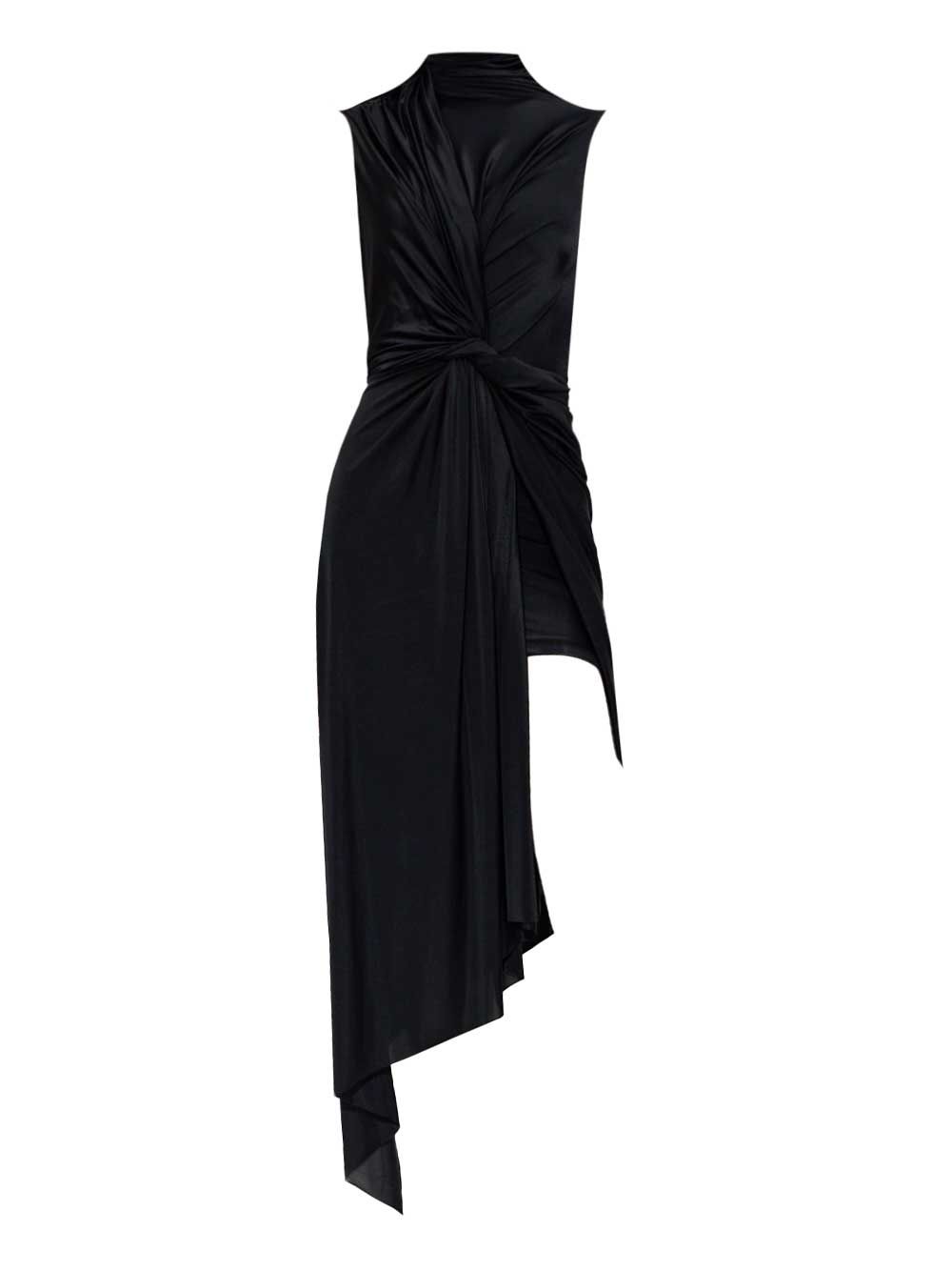 Balenciaga Asymmetrical Dress Dresses - Black | e5339e8167b56102046cf960964651ca3665b970