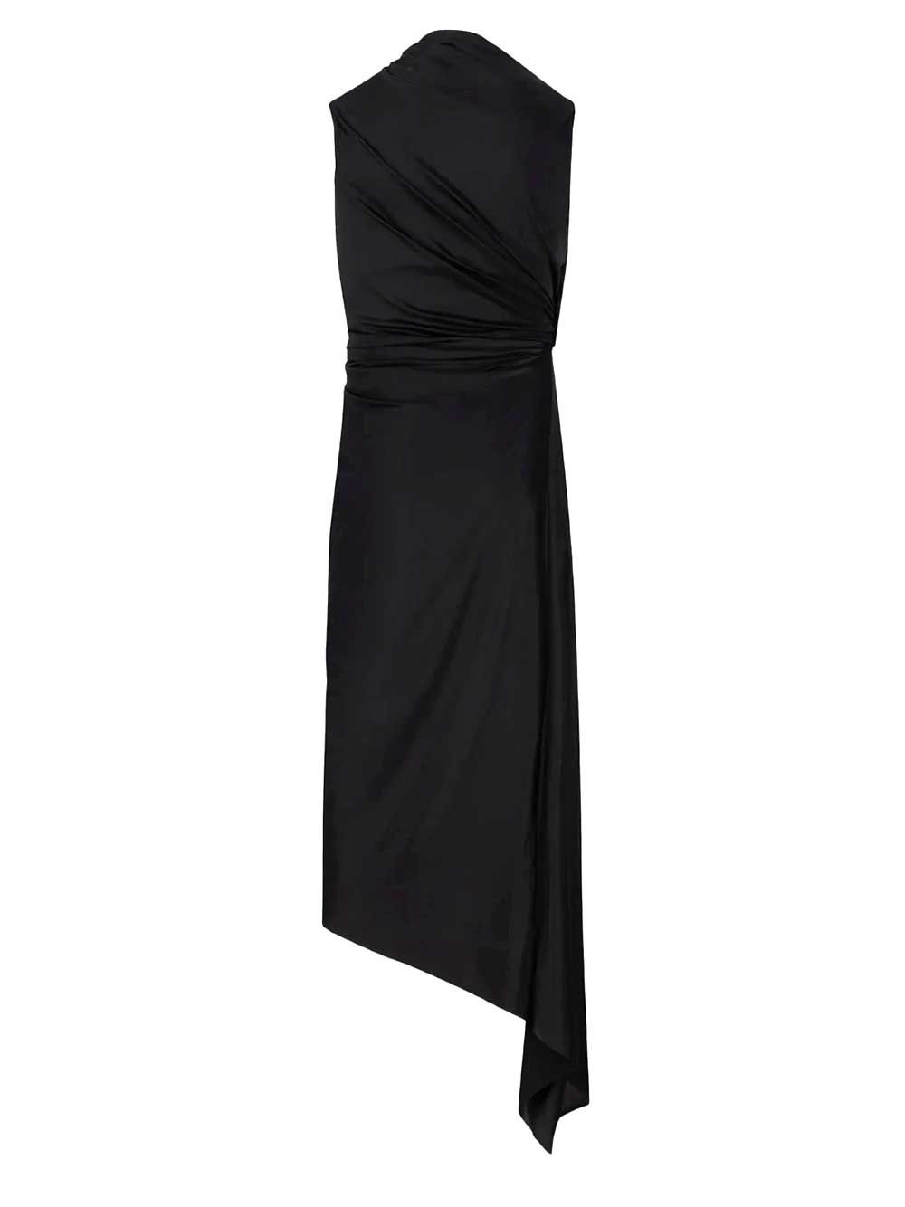 Balenciaga Asymmetrical Dress Dresses - Black | d93e39fb7b44333cc32758a82c916fc447b509cd