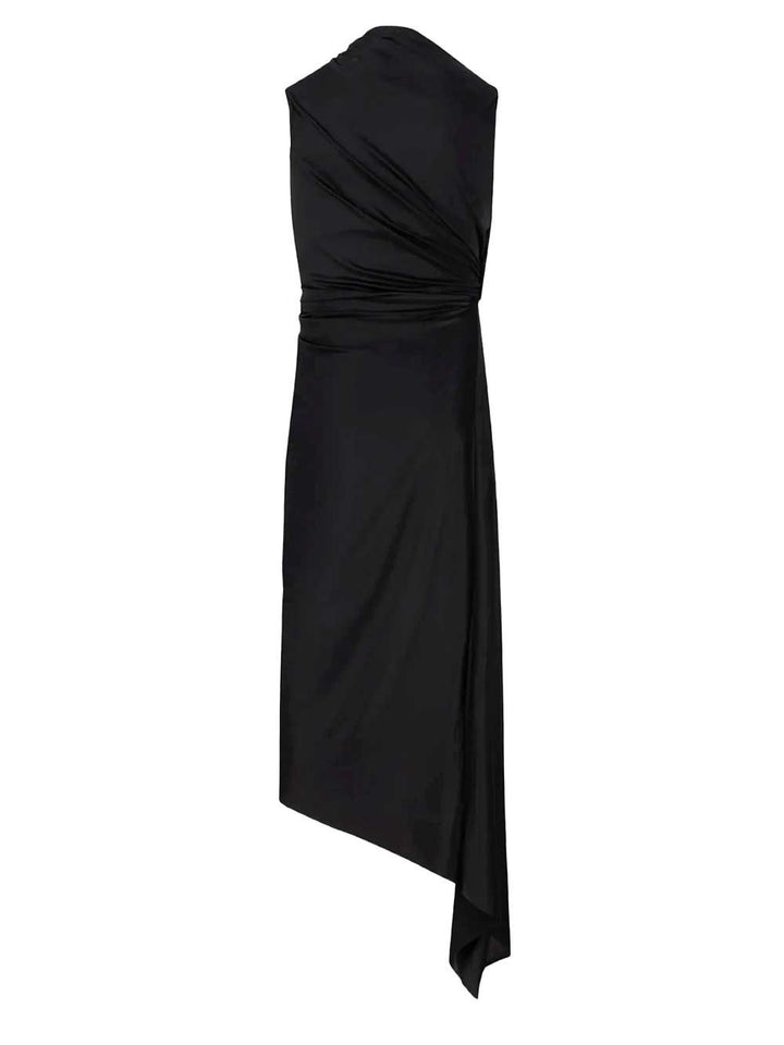Balenciaga Asymmetrical Dress Dresses - Black | d93e39fb7b44333cc32758a82c916fc447b509cd