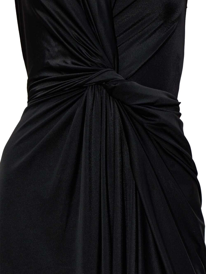 Balenciaga Asymmetrical Dress Dresses - Black | 0171a2aacb20f76490667c713a641a3e48905e5d