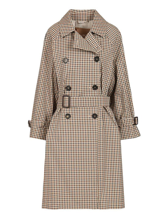 Water-Repellent Twill Trench Coat Coats Brown