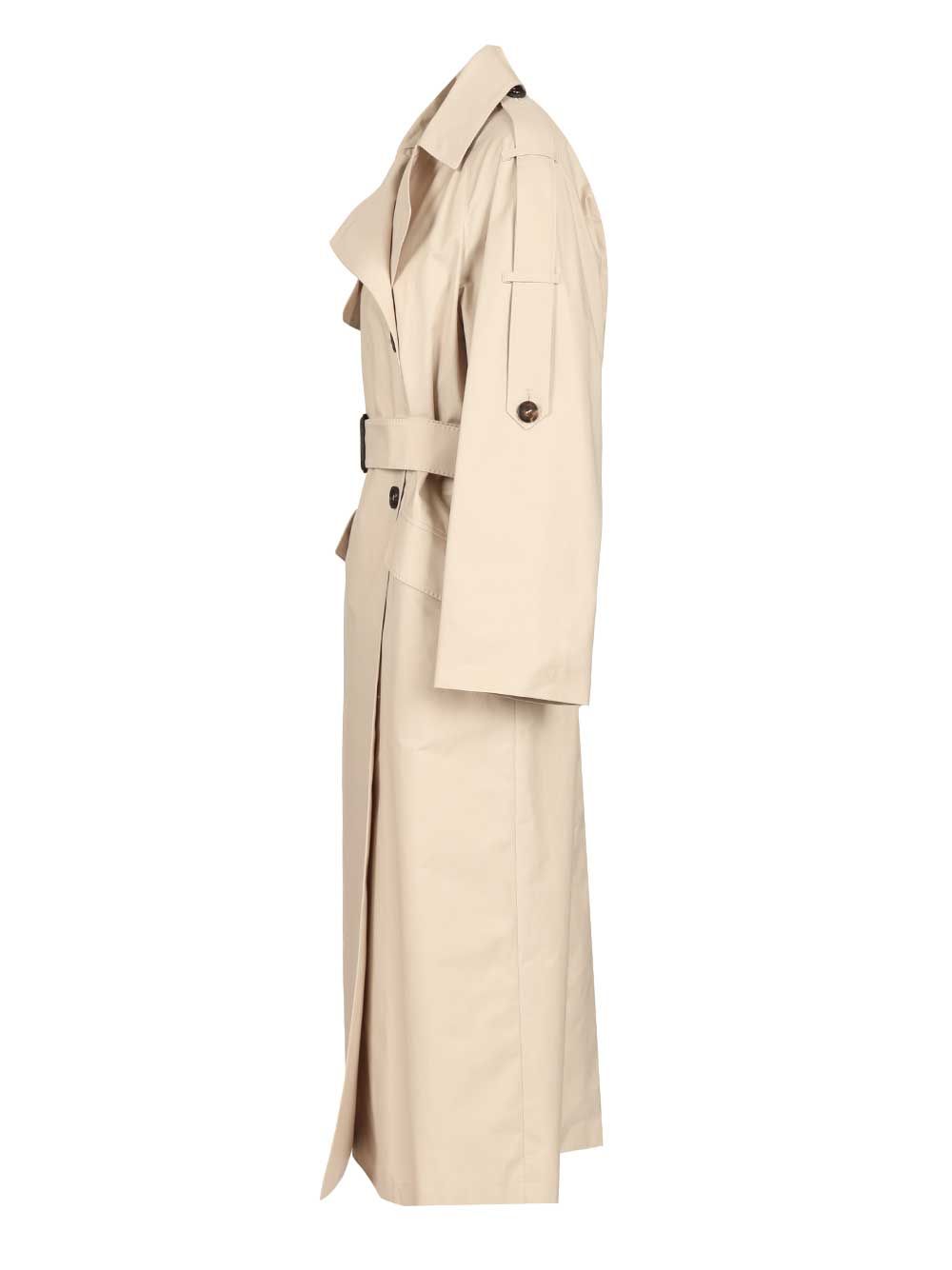 Max Mara The Cube Delfino Trench Coat Coats - Beige | 99b3a1f3f3edbe95aafa51a7001c93fdfba0cc02