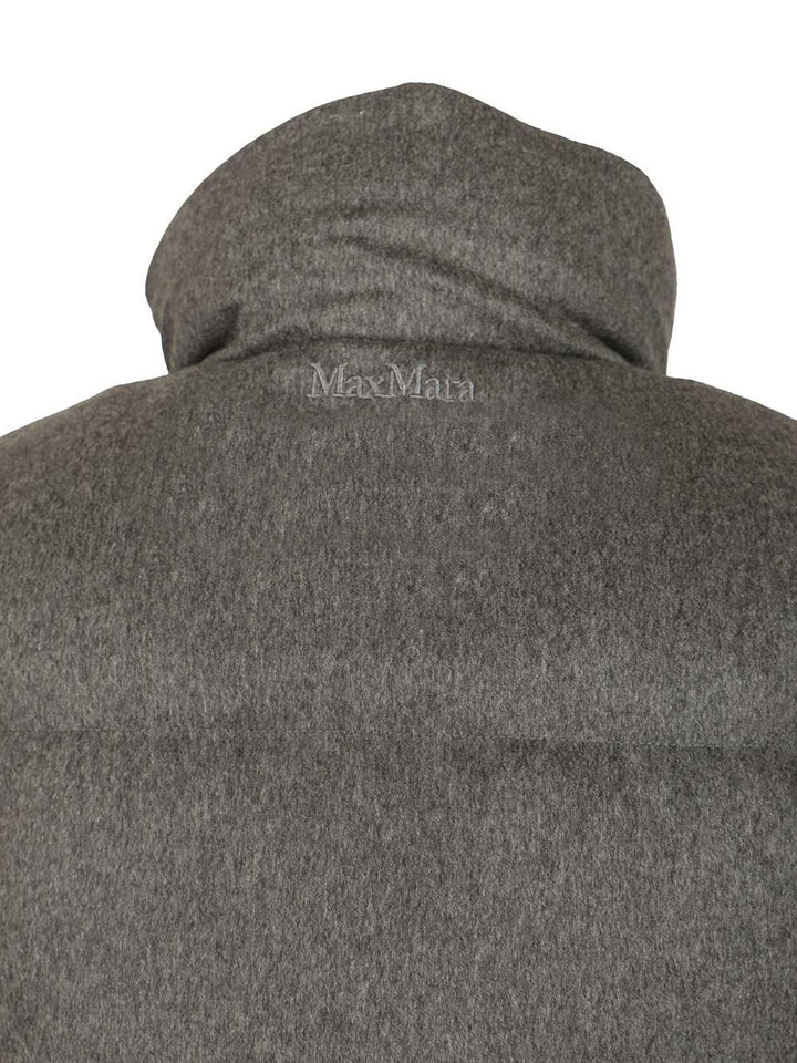 Max Mara The Cube Cashmere Padded Vest Coats - Grey | c9bb74f784af5472c372afb0001922600c65bae2