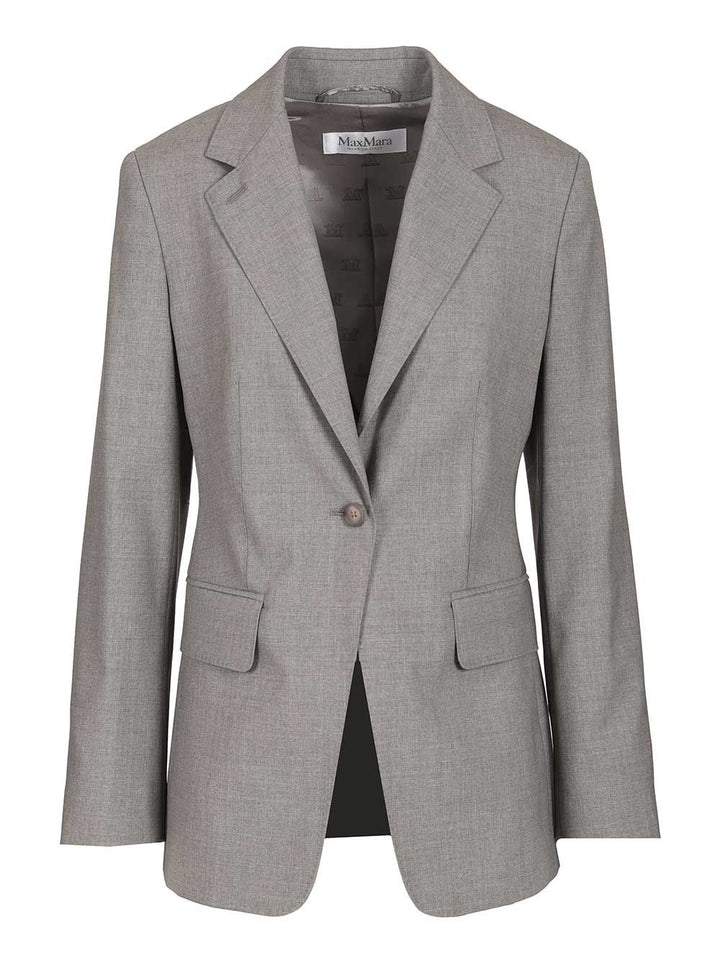 Max Mara Wool Blazer Jackets - Grey | 52cf602a7e18e63bd7c29e7734aced2f4e26ef31