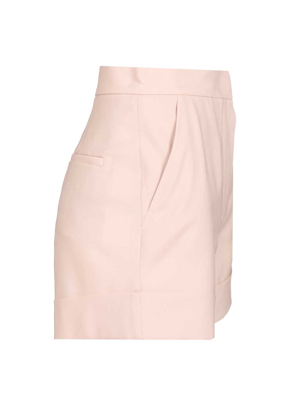 Max Mara Wool And Silk Canvas Shorts Trousers - Rose | 8df64c14b652a6534acd006ad1293c1fd186c5c7