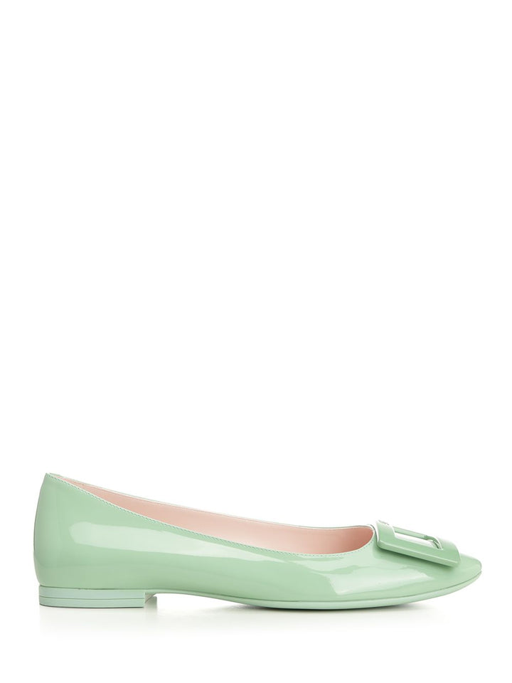 Roger Vivier Patent Leather Gommettine Ballerinas Scarpe basse - Green | c844142b285af092f9cbdfb9591f59c6722f2f0b
