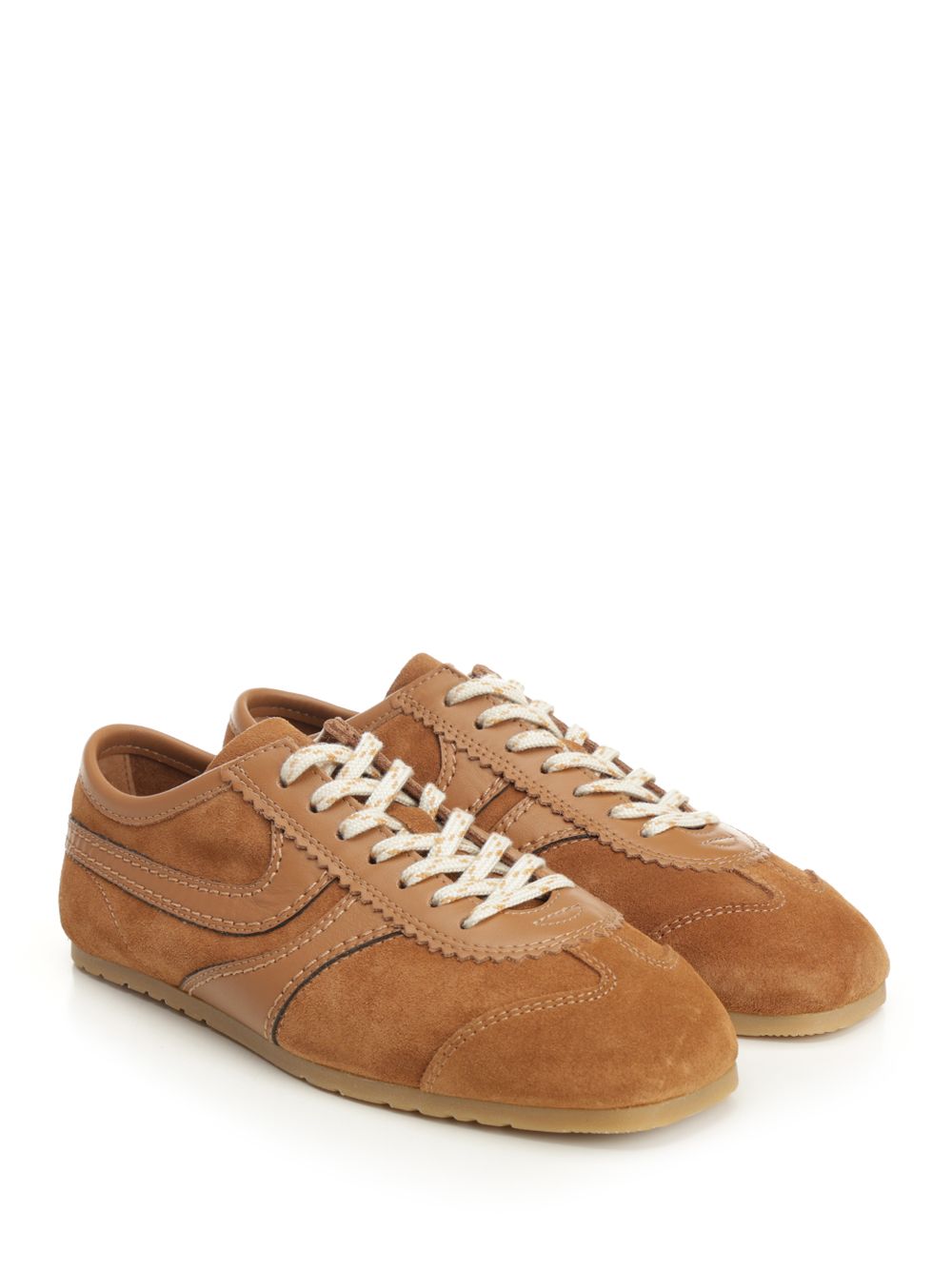 Dries Van Noten Leather And Suede Sneakers - Brown | d2fca192073c382fbb08fb8e4f3fde761d251976