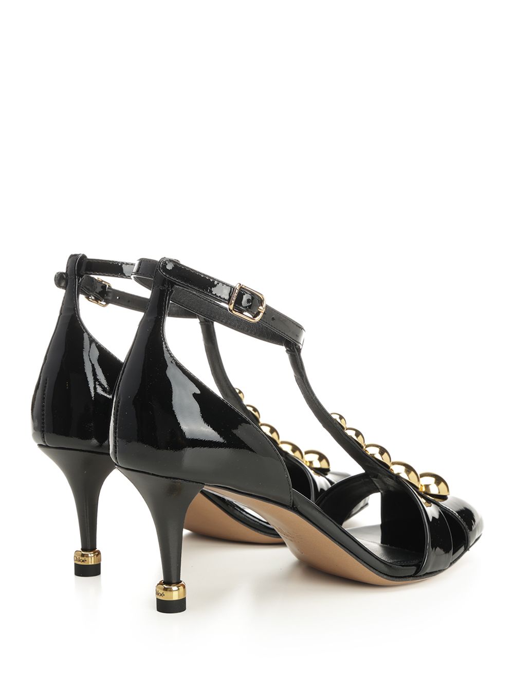 Chloe' Cleia Heeled Sandal Sandals - Black | 97bc83431fbe4ae57ad9b3044bf3a7d740344ce2