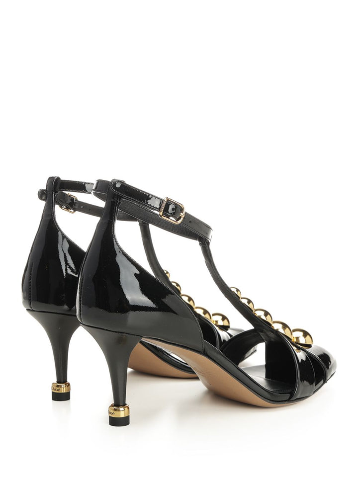 Chloe' Cleia Heeled Sandal Sandals - Black | 97bc83431fbe4ae57ad9b3044bf3a7d740344ce2