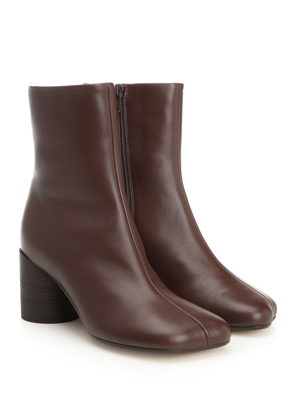 Mm6 Maison Margiela Leather Ankle Boots - Brown | c2a5bd765b0bf27183f4f554ce7e4c9f18983299