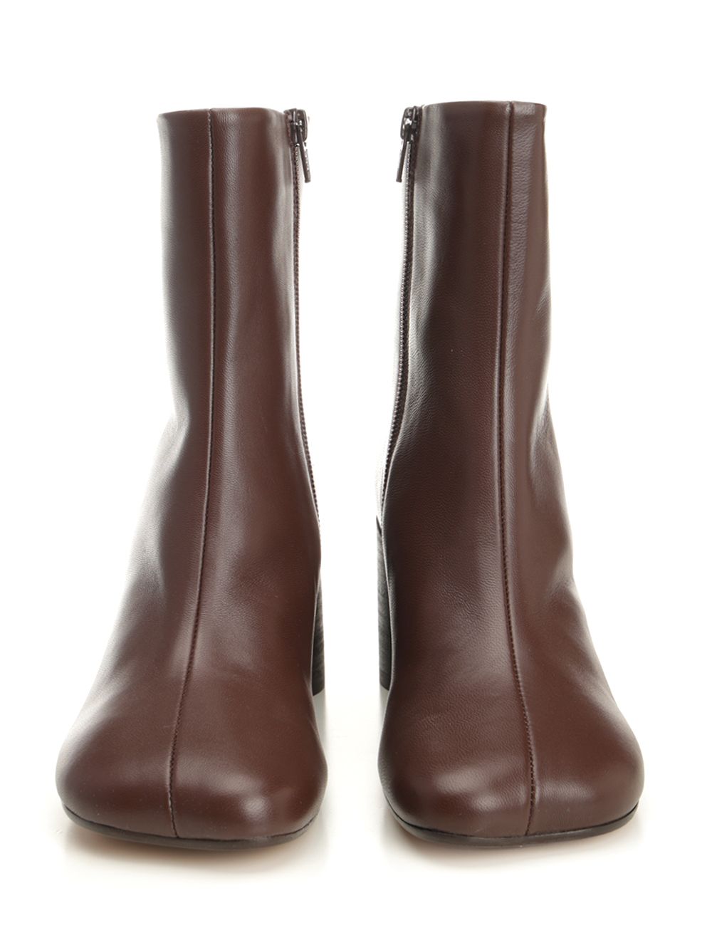 Mm6 Maison Margiela Leather Ankle Boots - Brown | 17d3976a7d467fb1d12ffe8df7af82905a7d73b5