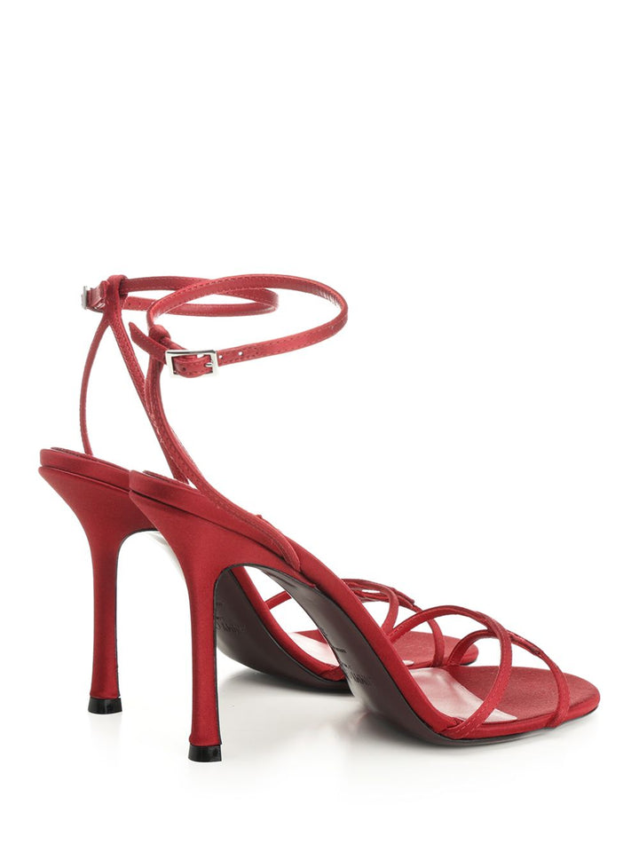 Jimmy Choo Leo 100 Sandals - Red | 89c52a2f3bea5d740e425af47daf13ed6fcb27e0
