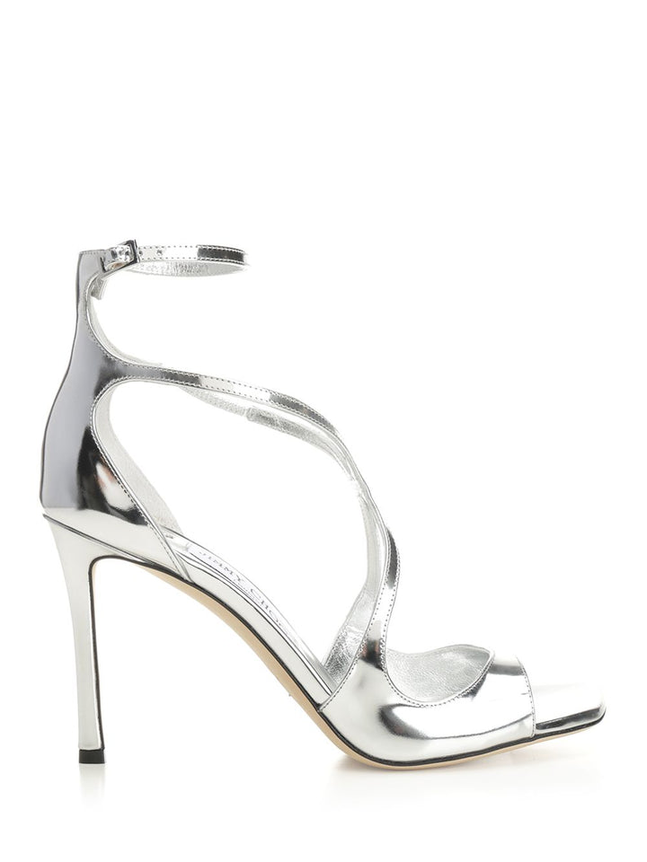 Jimmy Choo Azia 95 Sandals - Silver | f32f1fe22e6c20f9fe32aa07fa082c081abf4b6b