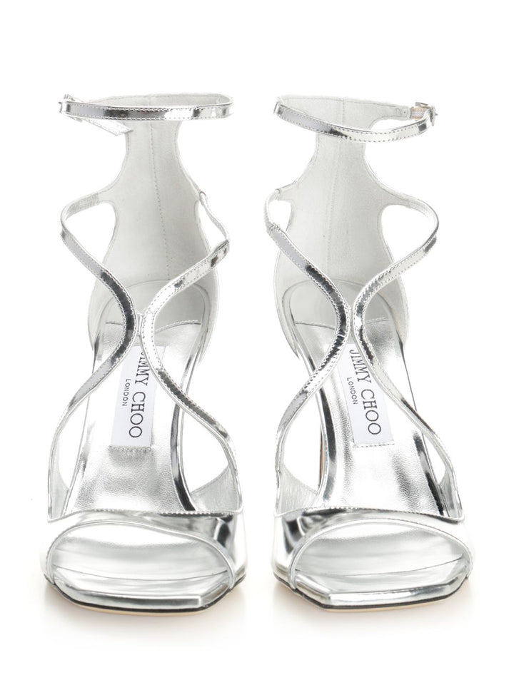 Jimmy Choo Azia 95 Sandals - Silver | a7741ef3bef902d2d711e1fbc2c12eca4d81b861