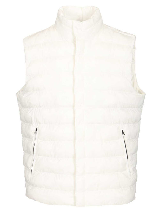 Padded Vest Coats White