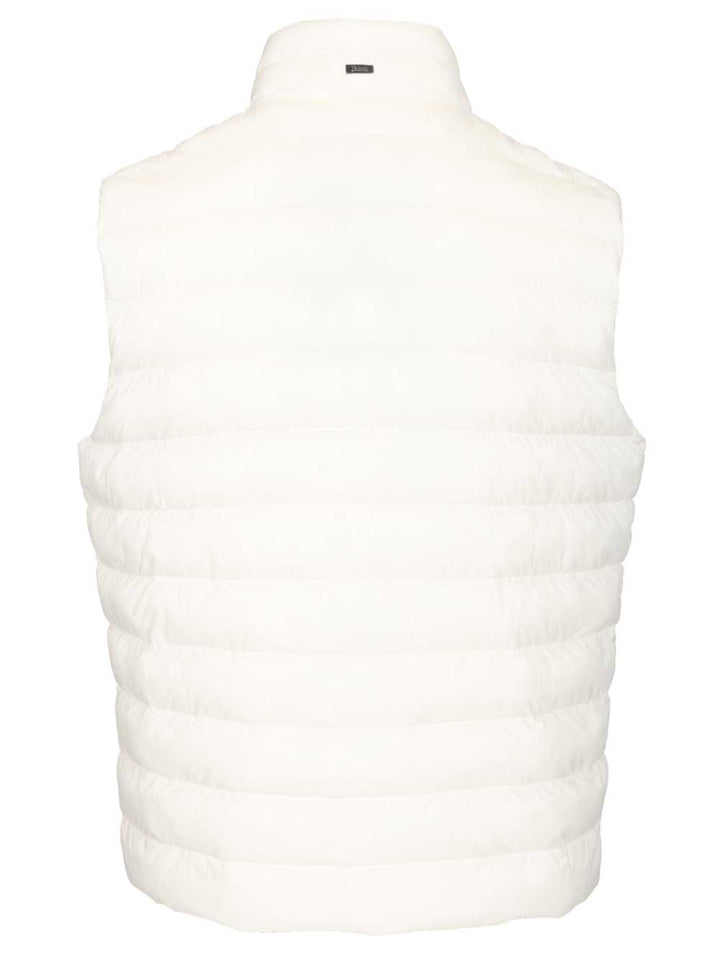 Herno Padded Vest Coats - White | 83b5373d25669abcc309c6504e9a232a889182ad