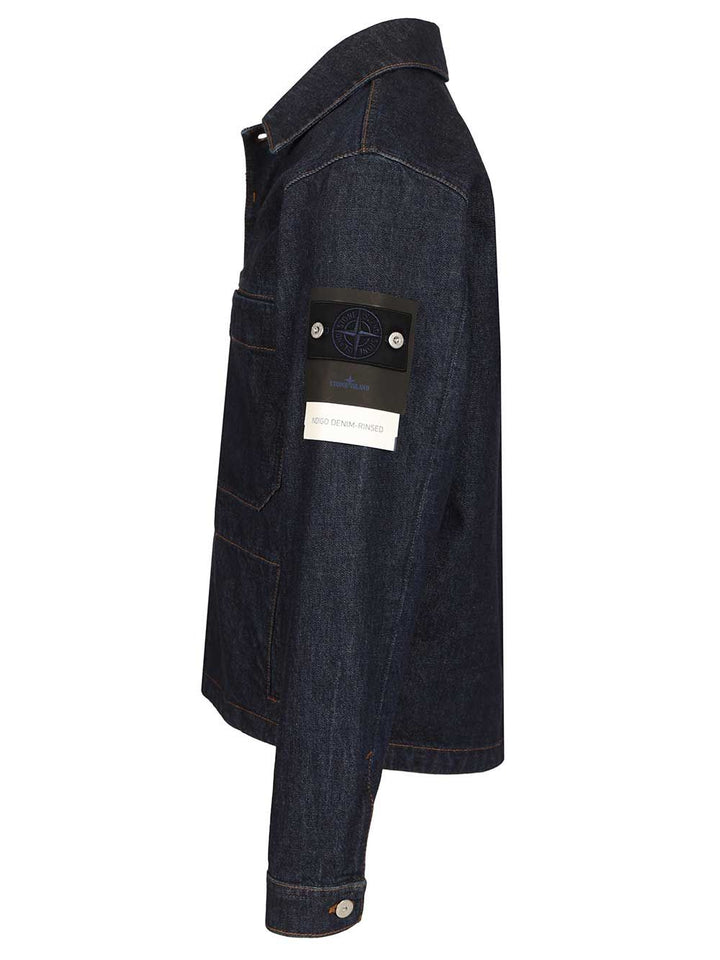 Stone Island Denim Research Denim Coach Jacket Jackets - Blue | 505bd2efa499f1ad88e46c15a03c76891dd02536