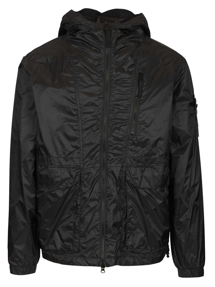 Stone Island Ripstop Nylon Hooded Jacket Jackets - Blue | b42f16fdba279069a1a3a956d466ca2a0a8fbc9c