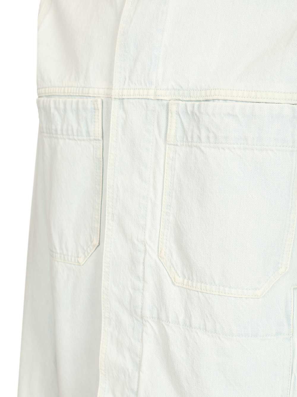 Stone Island Denim Research Coach Jacket In Ultra Bleached Denim Jackets - Light blue | 09fe04b29012dc3f2316f71195a2b356a72d6ab0