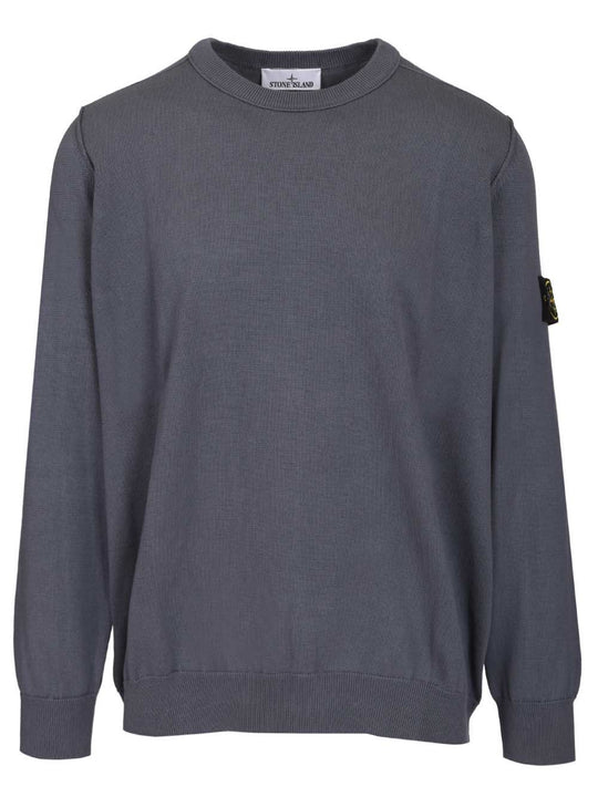 Sweater In Organic Cotton Knitwear Grey