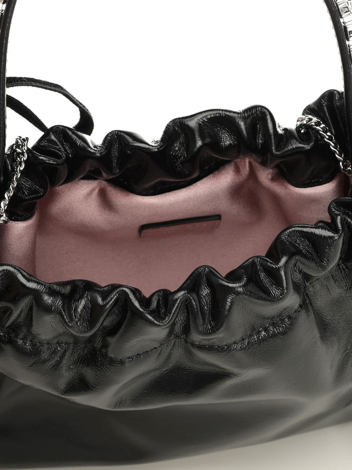 Jimmy Choo Mini Drawstring Bag Handbags - Black | 3960dda11a103b1201fcf0adf38fb21ee969c25b