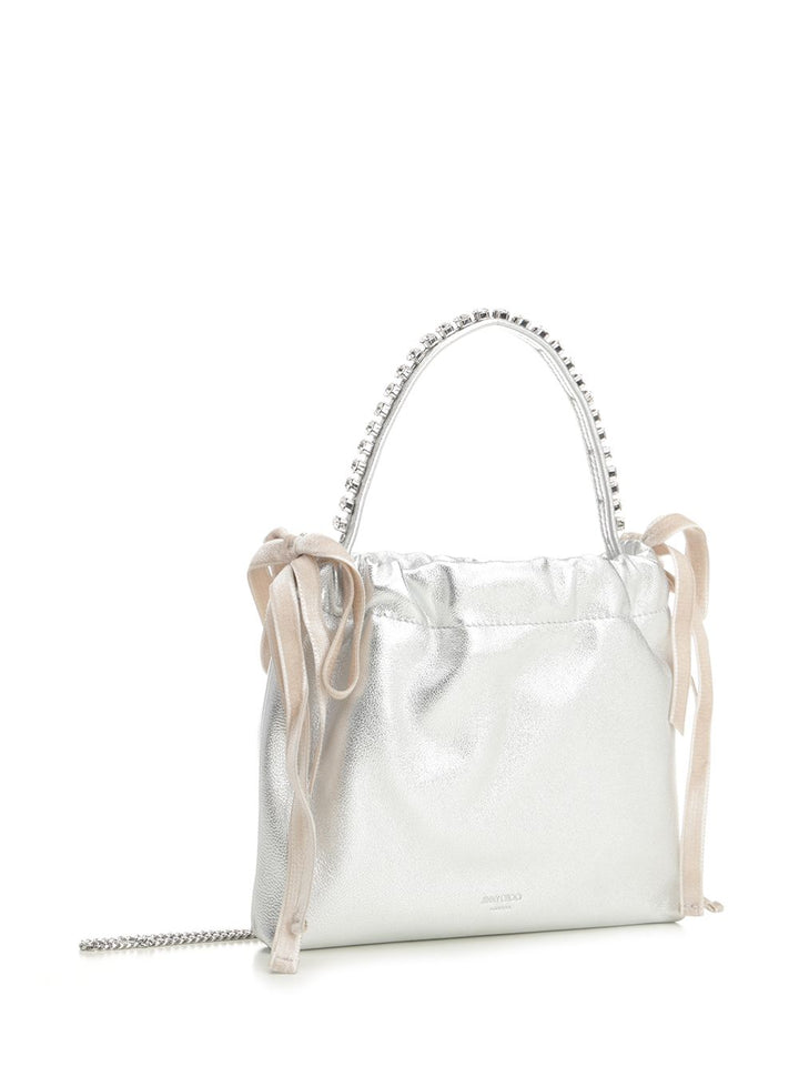Jimmy Choo Mini Drawstring Bag Handbags - Silver | a127bd35e463f71236ee158fea3c51ef5bc84835