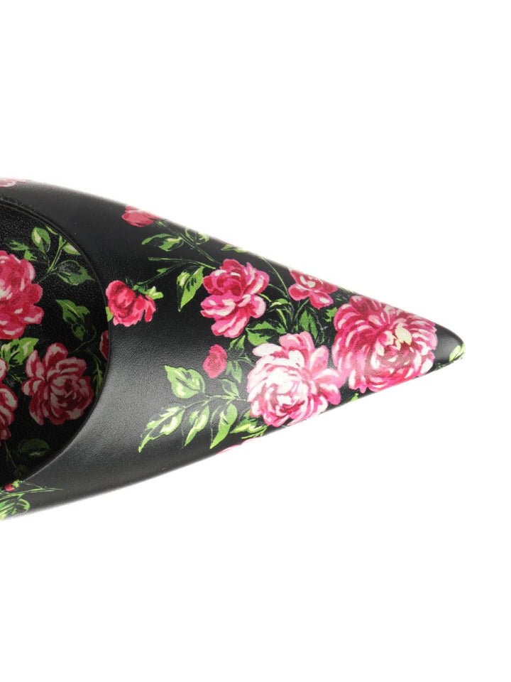 Dolce & Gabbana Lollo Slingback In Printed Leather Pumps - Multicolor | 09ecb570abf507829ef351459e526dcabc719996