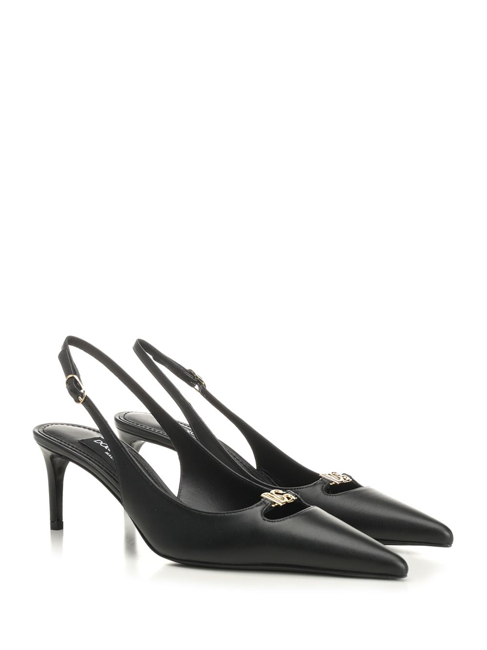 Dolce & Gabbana Slingback In Nappa Pumps - Black | e82830ea27631bb0d2a6645858c1b1a5a73c1521