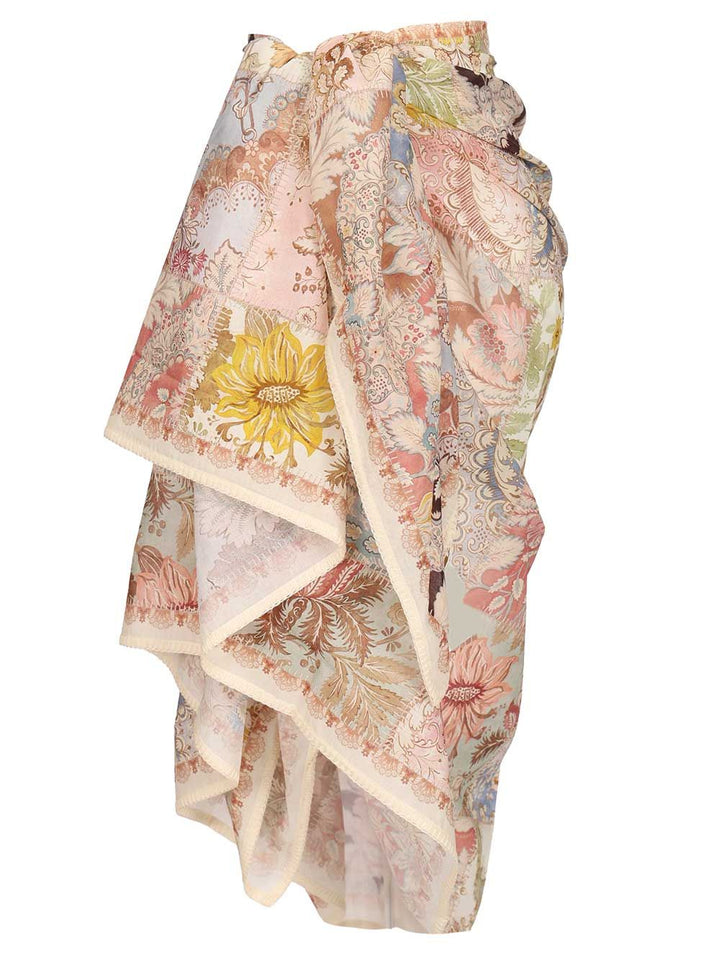 Zimmermann Cotton Pareo Skirts - Multicolor | 4a340dde8edc630cd82ec9c5d21b67ab0f408b00