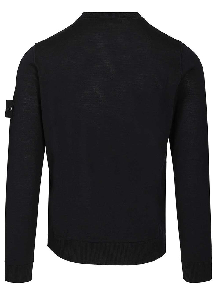 Stone Island Crew Neck Sweater Knitwear - Blue | a5744dcb3c85915d0d842144a9d8249ddc1b48ff