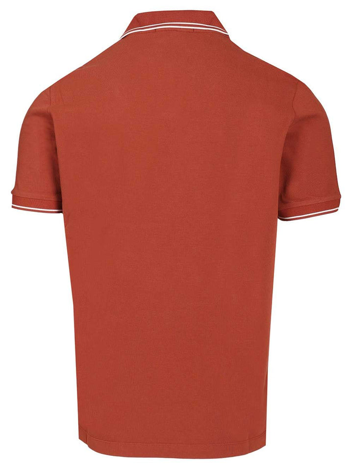 Stone Island Organic Cotton Polo shirt - Red | 873d1788df5c19a964a7e8516adda95a5bb0d6d7