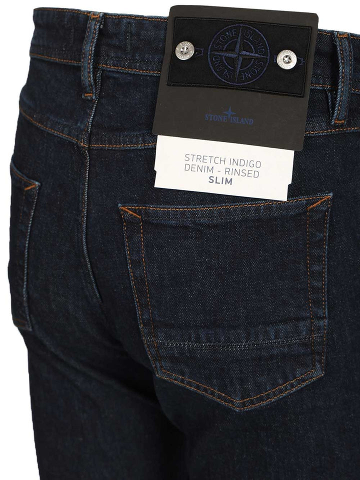 Stone Island Denim Research Stretch Jeans - Blue | ce7c37347fbe0fc7d9ff5236708df71254979d12