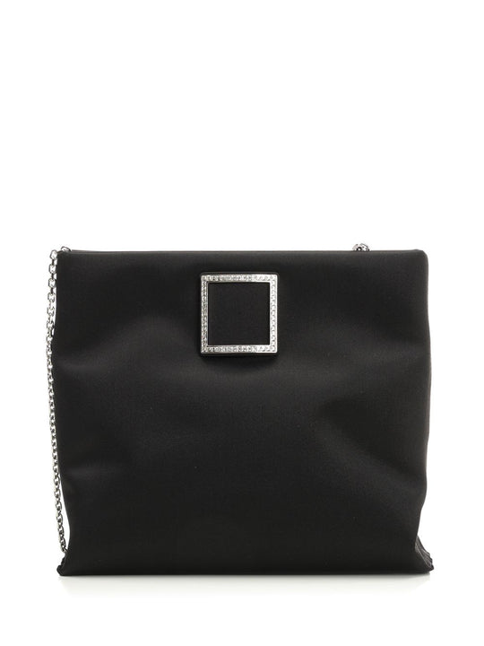 Satin Trompette Bag Handbags Black