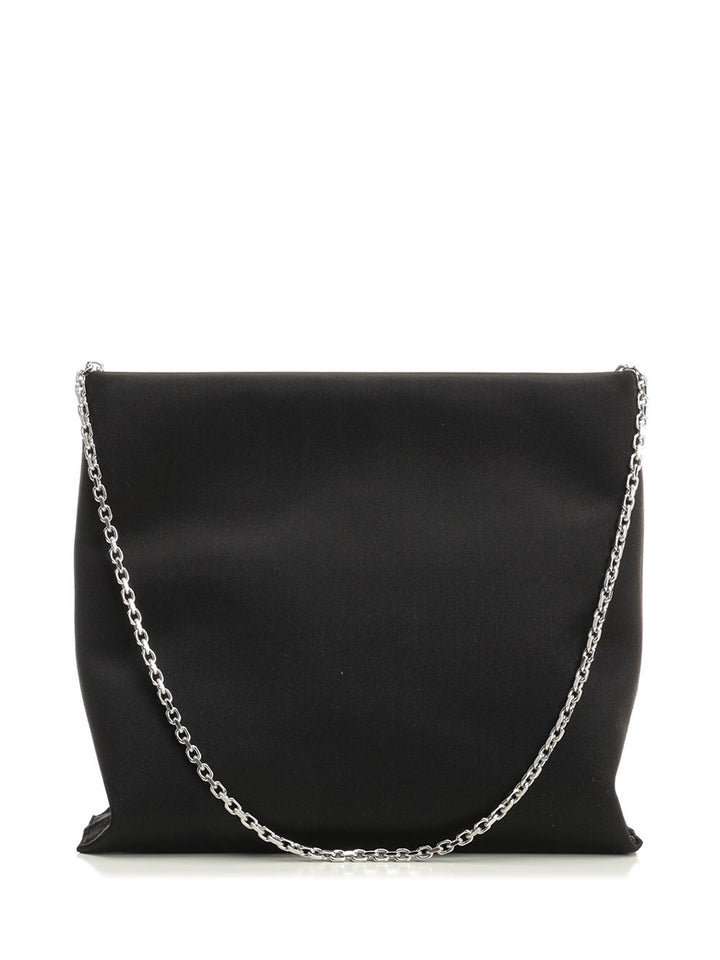 Roger Vivier Satin Trompette Bag Handbags - Black | 1237b341f2dc6ebb90239cc8cb3cca5bd4ec3233