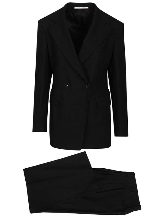 Astra Double-Breasted Suit Jackets Black